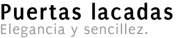 Puertas lacadas
