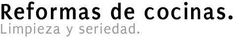 Reformas de cocinas